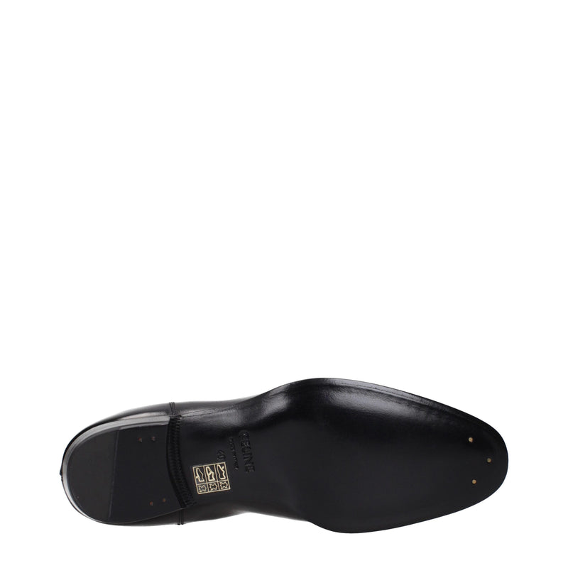 Celine Black Leather Ankle Boots - Elegant & Comfortable Footwear