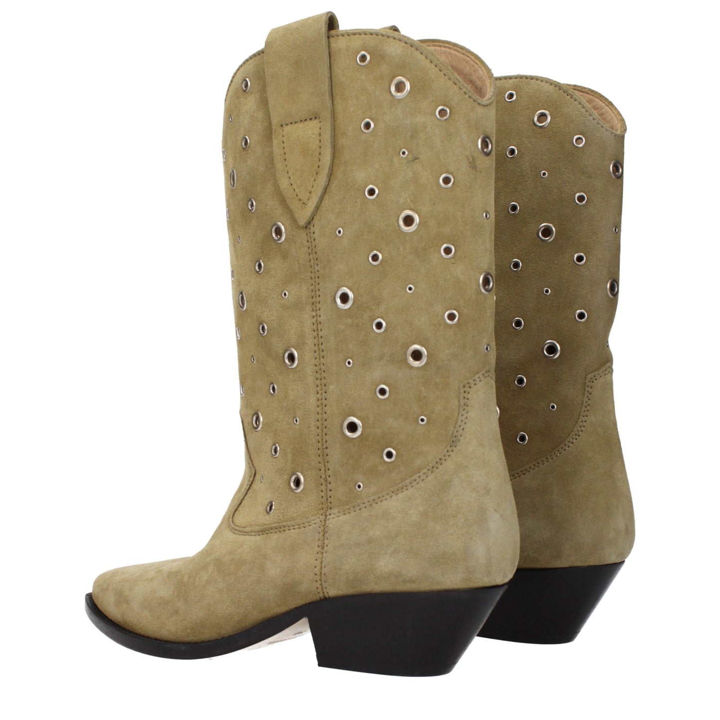 Bottes de cheville en cuir beige d'Isabel Marant
