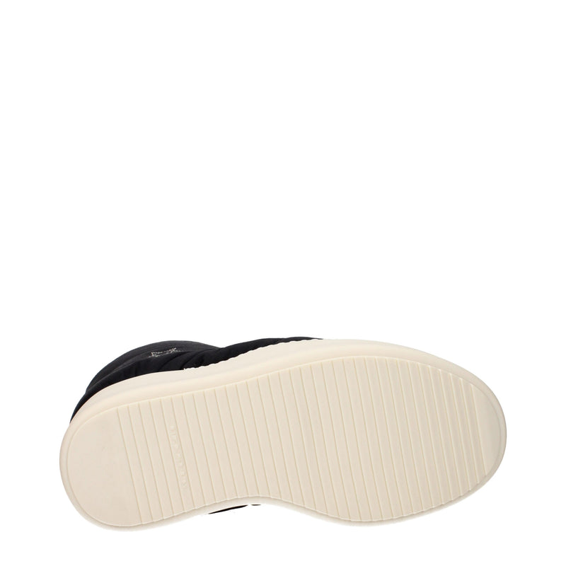 Rick Owens Black Fabric Ankle Boots - Luxury Women's Footwear
