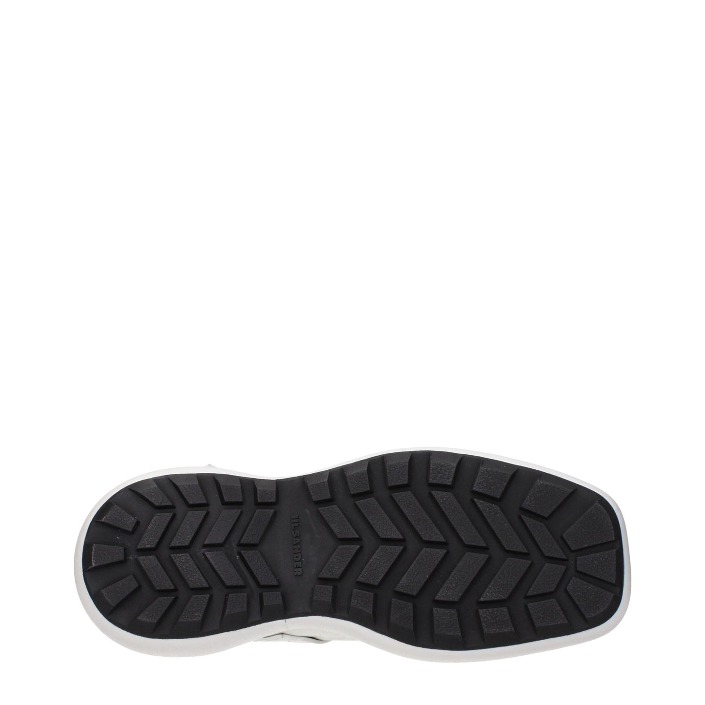 Mocassins à enfiler en cuir blanc de Jil Sander