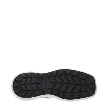 Mocassins à enfiler en cuir blanc de Jil Sander