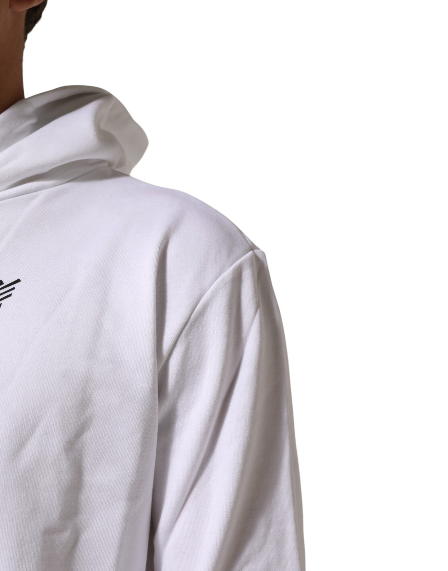 Dolce &amp; Gabbana wit sweatshirt met capuchon en het symbool van het Heilig Hart