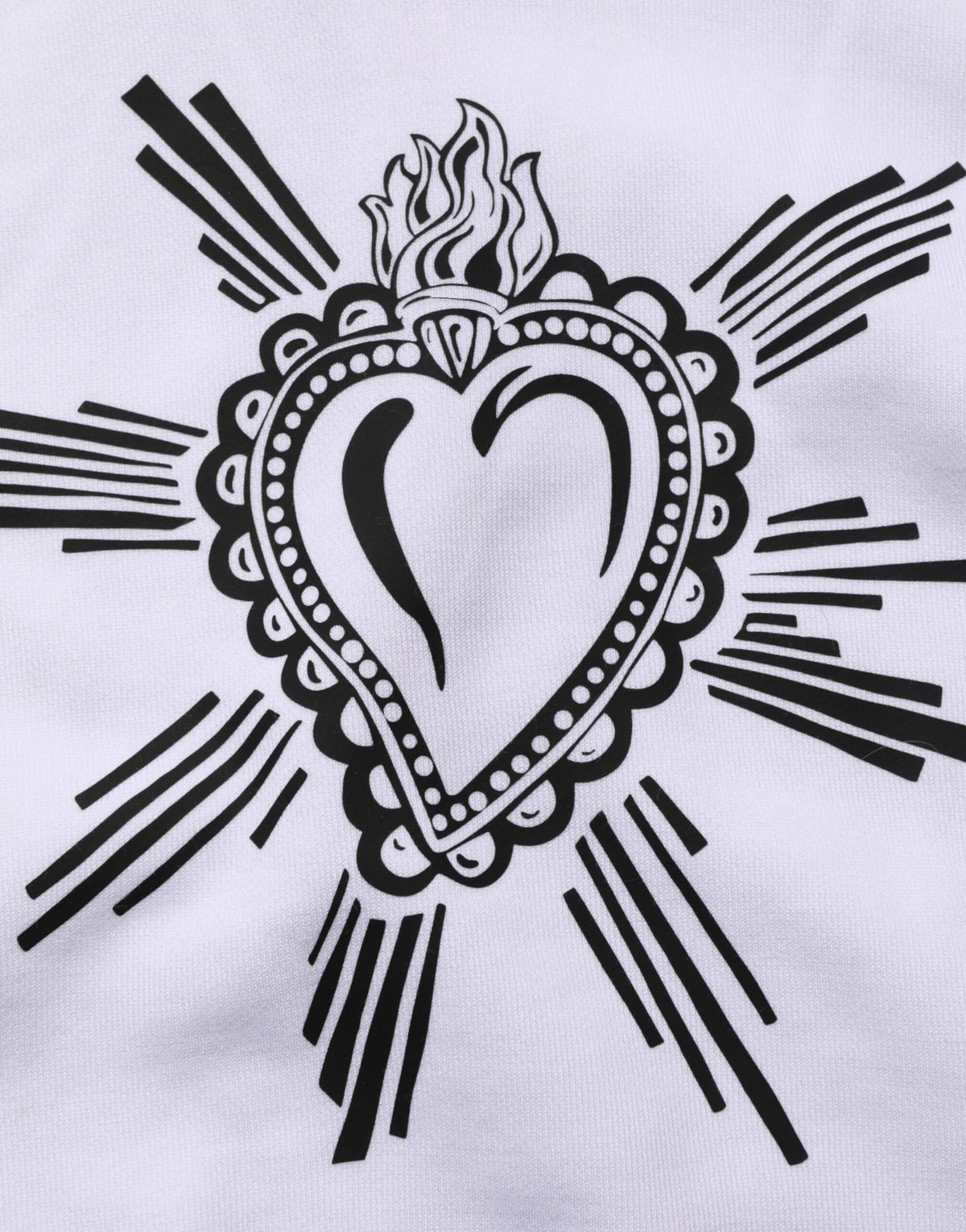 Sweat à capuche blanc à motif Sacré-Cœur de Dolce &amp; Gabbana