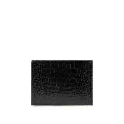 Pochette en cuir à imprimé crocodile de Tom Ford