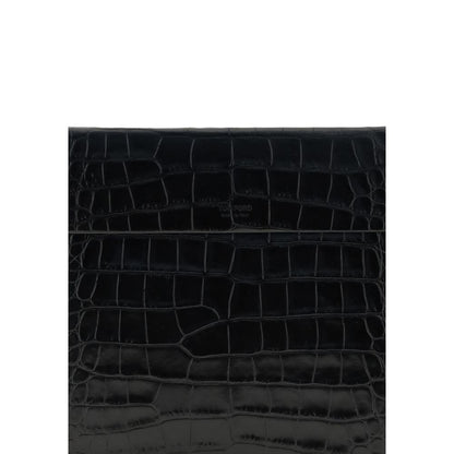 Pochette en cuir à imprimé crocodile de Tom Ford