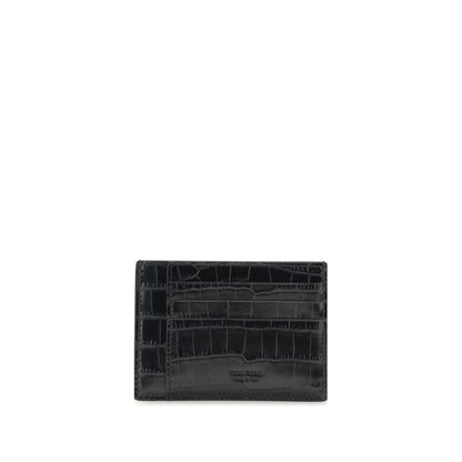 Porte-cartes en cuir de crocodile Tom Ford