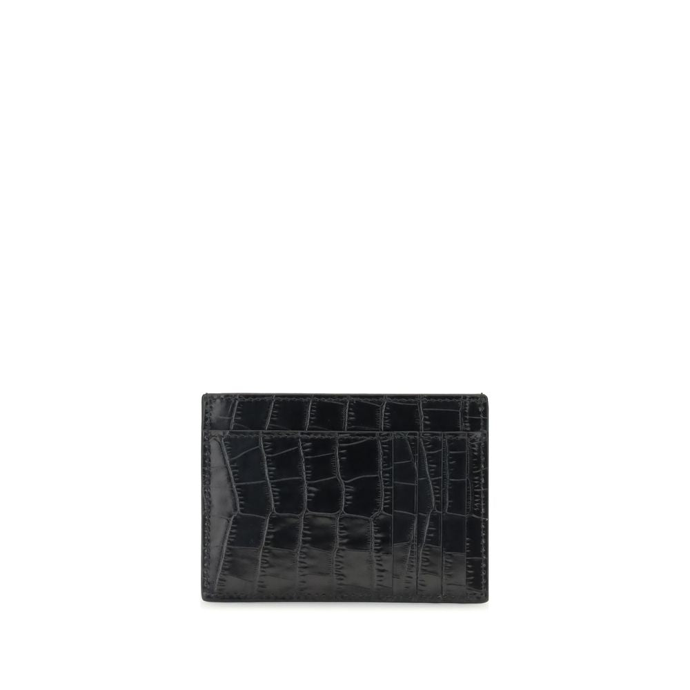 Porte-cartes en cuir de crocodile Tom Ford