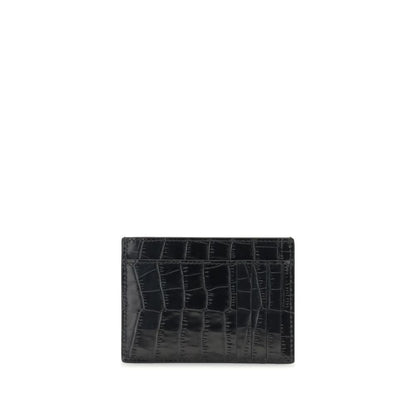 Porte-cartes en cuir de crocodile Tom Ford