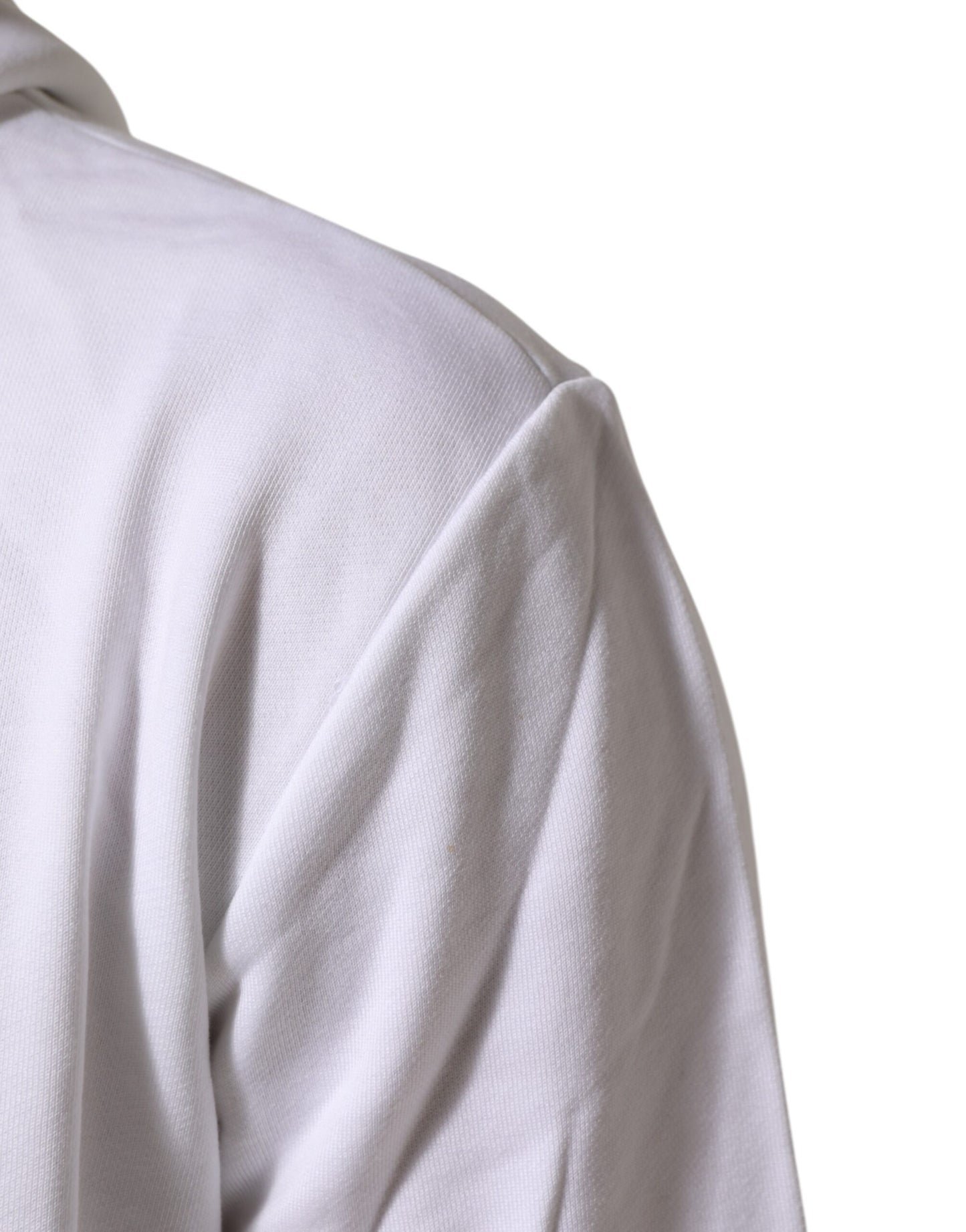 Dolce &amp; Gabbana wit sweatshirt met capuchon en het symbool van het Heilig Hart