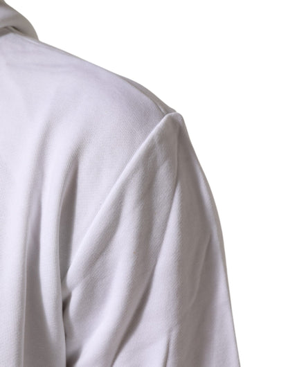 Dolce &amp; Gabbana wit sweatshirt met capuchon en het symbool van het Heilig Hart