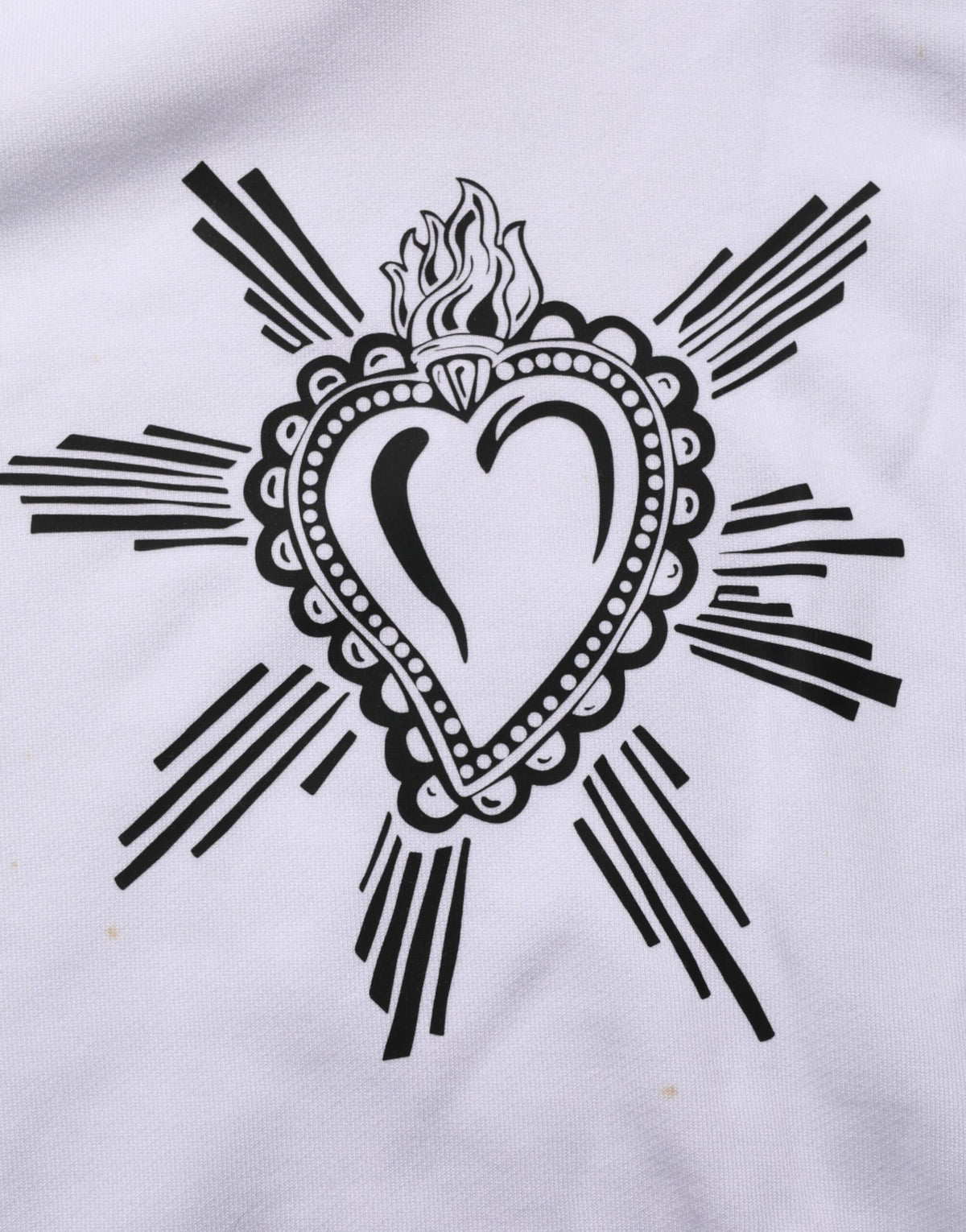 Sweat à capuche blanc à motif Sacré-Cœur de Dolce &amp; Gabbana