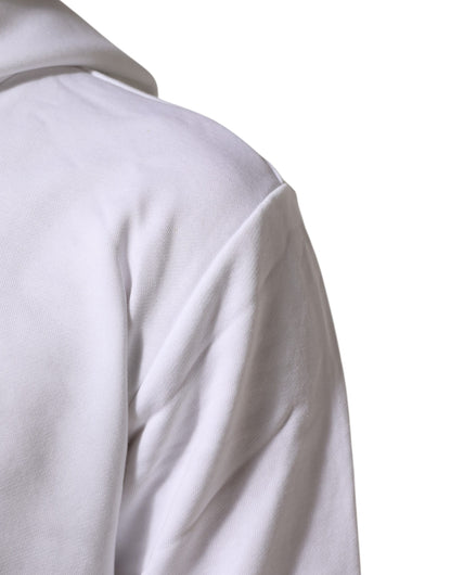 Dolce &amp; Gabbana wit sweatshirt met capuchon en het symbool van het Heilig Hart
