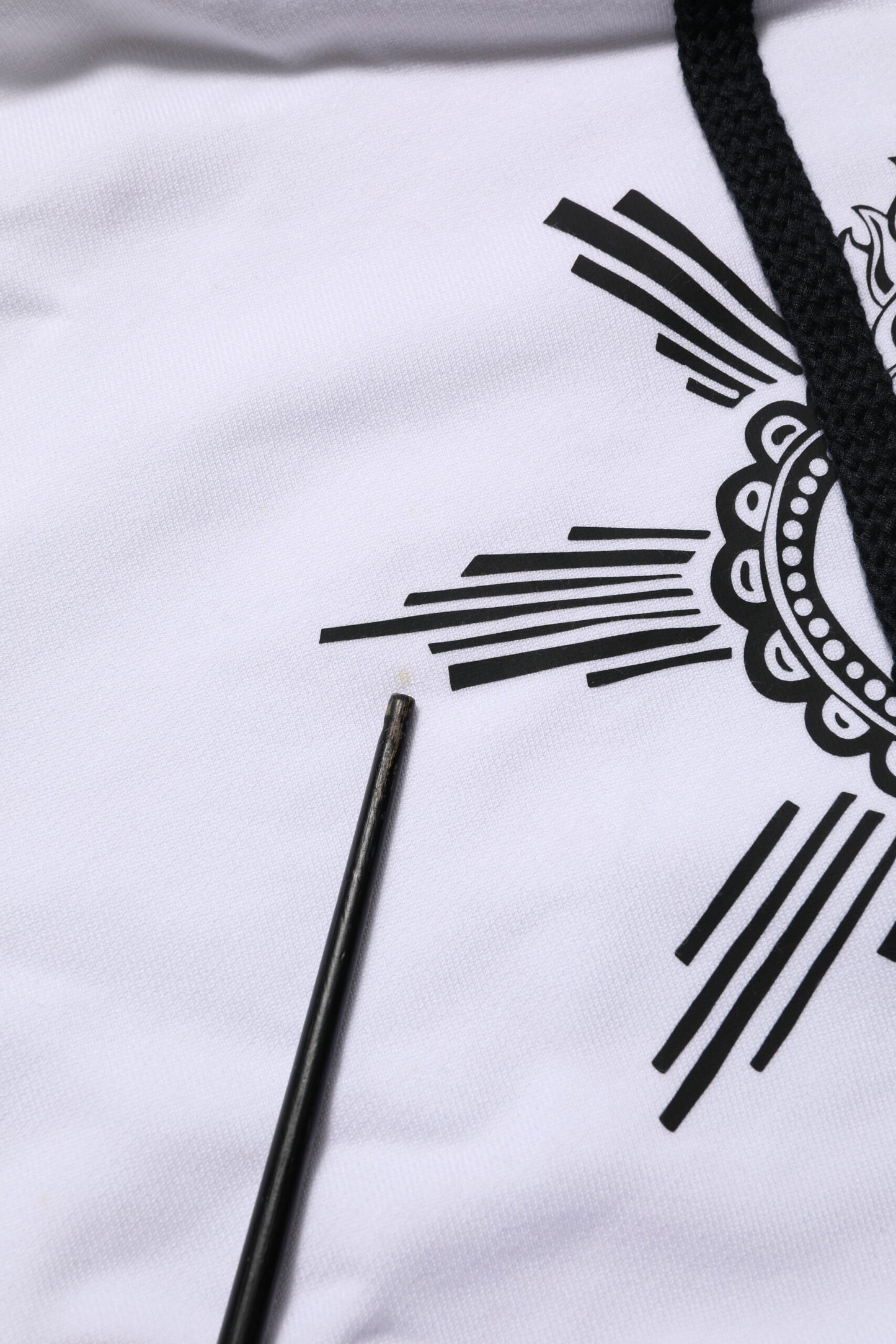 Dolce &amp; Gabbana wit sweatshirt met capuchon en het symbool van het Heilig Hart