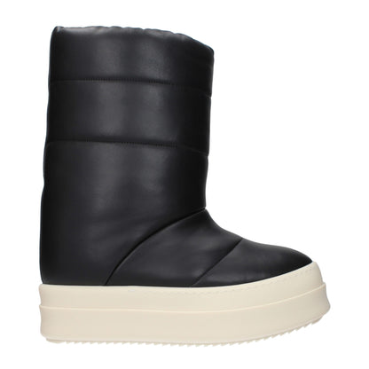 Bottes de cheville en cuir noir de Rick Owens