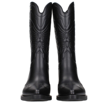 Bottes en coton noir Christian Dior