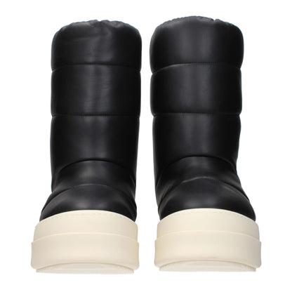 Bottes de cheville en cuir noir de Rick Owens