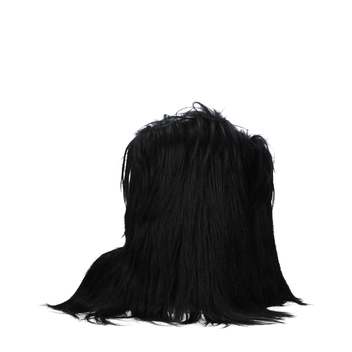 Bottes courtes en fourrure noire de Rick Owens