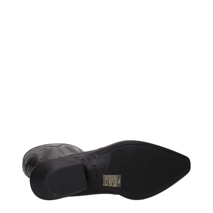 Bottes en coton noir Christian Dior