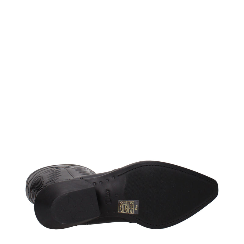 Christian Dior Black Cotton Boots - Stylish Women's Footwear