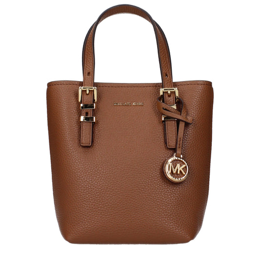 Sacs à main en cuir marron Michael Kors