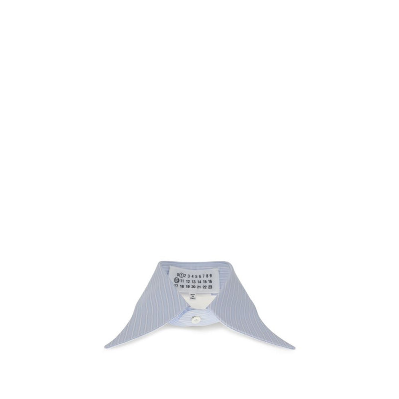 Maison Margiela Striped Collar - Versatile Cotton Poplin Design