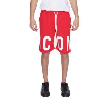 Short Bermuda en coton rouge Icon