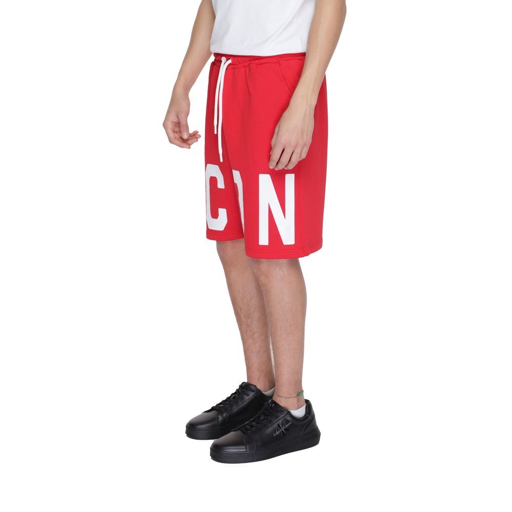 Short Bermuda en coton rouge Icon