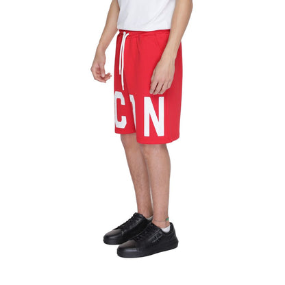 Short Bermuda en coton rouge Icon
