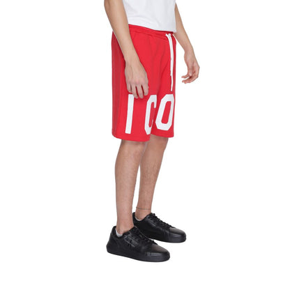 Short Bermuda en coton rouge Icon
