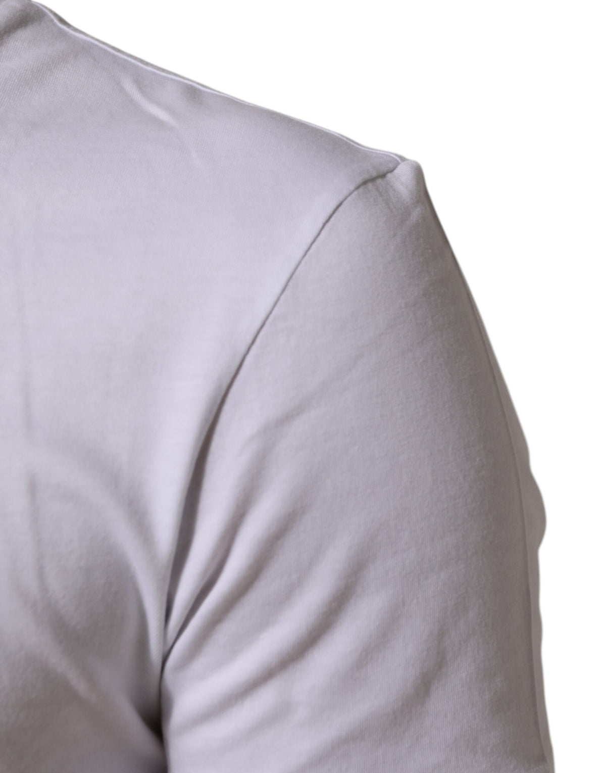 T-shirt homme Dolce &amp; Gabbana blanc en coton à imprimé logo et col rond.