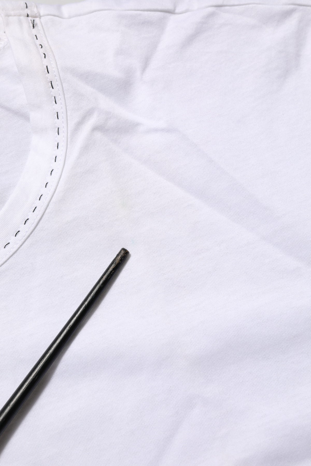 T-shirt Dolce &amp; Gabbana blanc en coton à col rond, style sous-vêtements