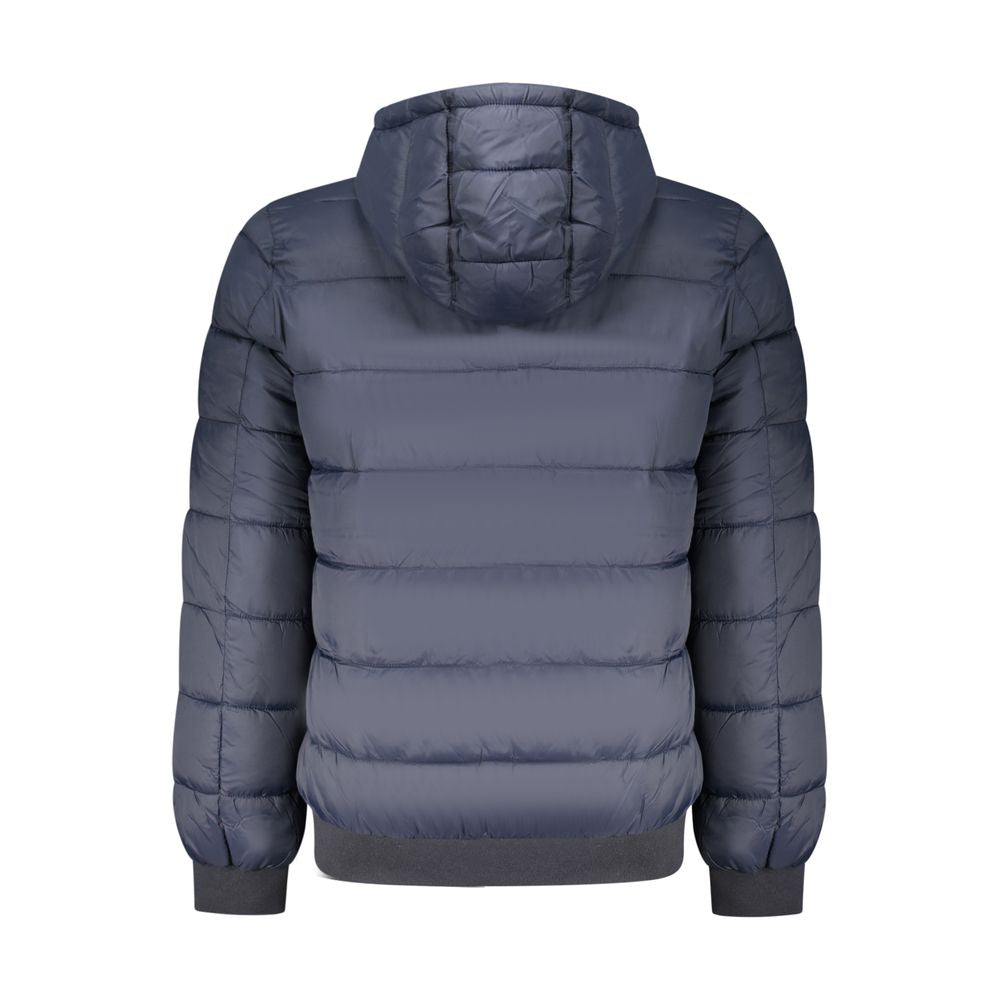 Pepe Jeans Blue Polyamide Jacket with Hood