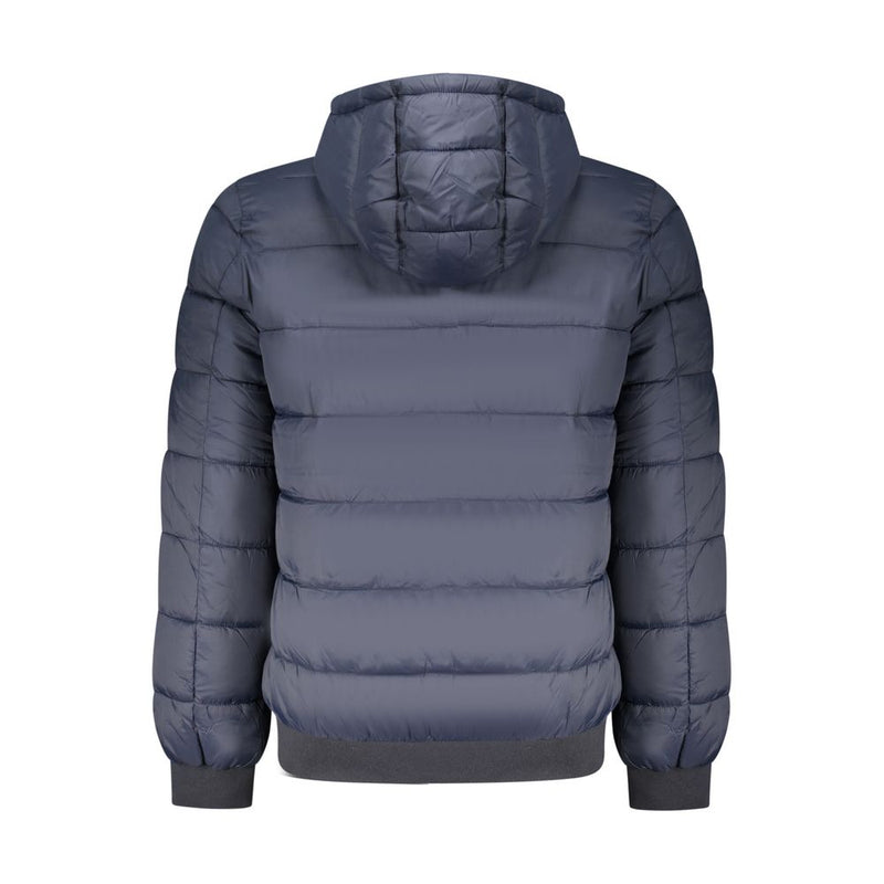 Pepe Jeans Blue Polyamide Jacket with Hood