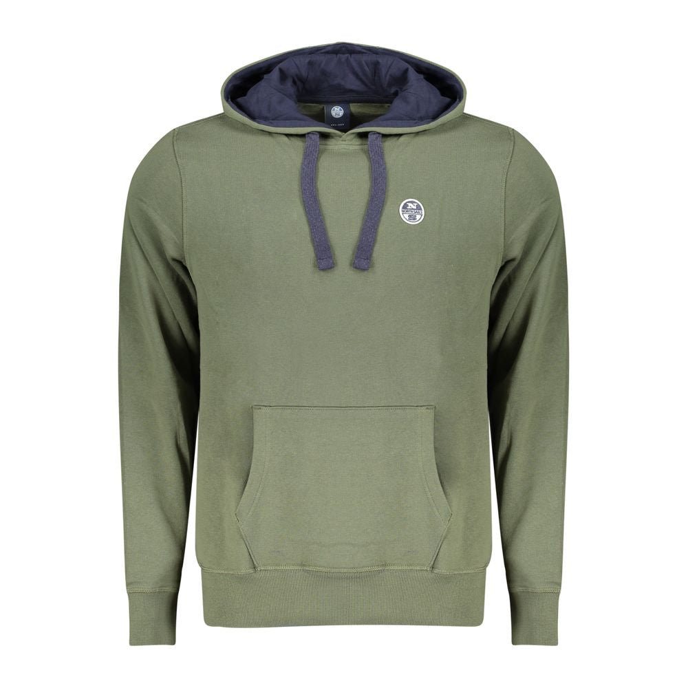 Sweatshirt à Capuche en Coton Vert North Sails