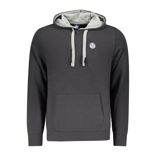 North Sails Black Cotton Sweatshirt - Stylish Comfort