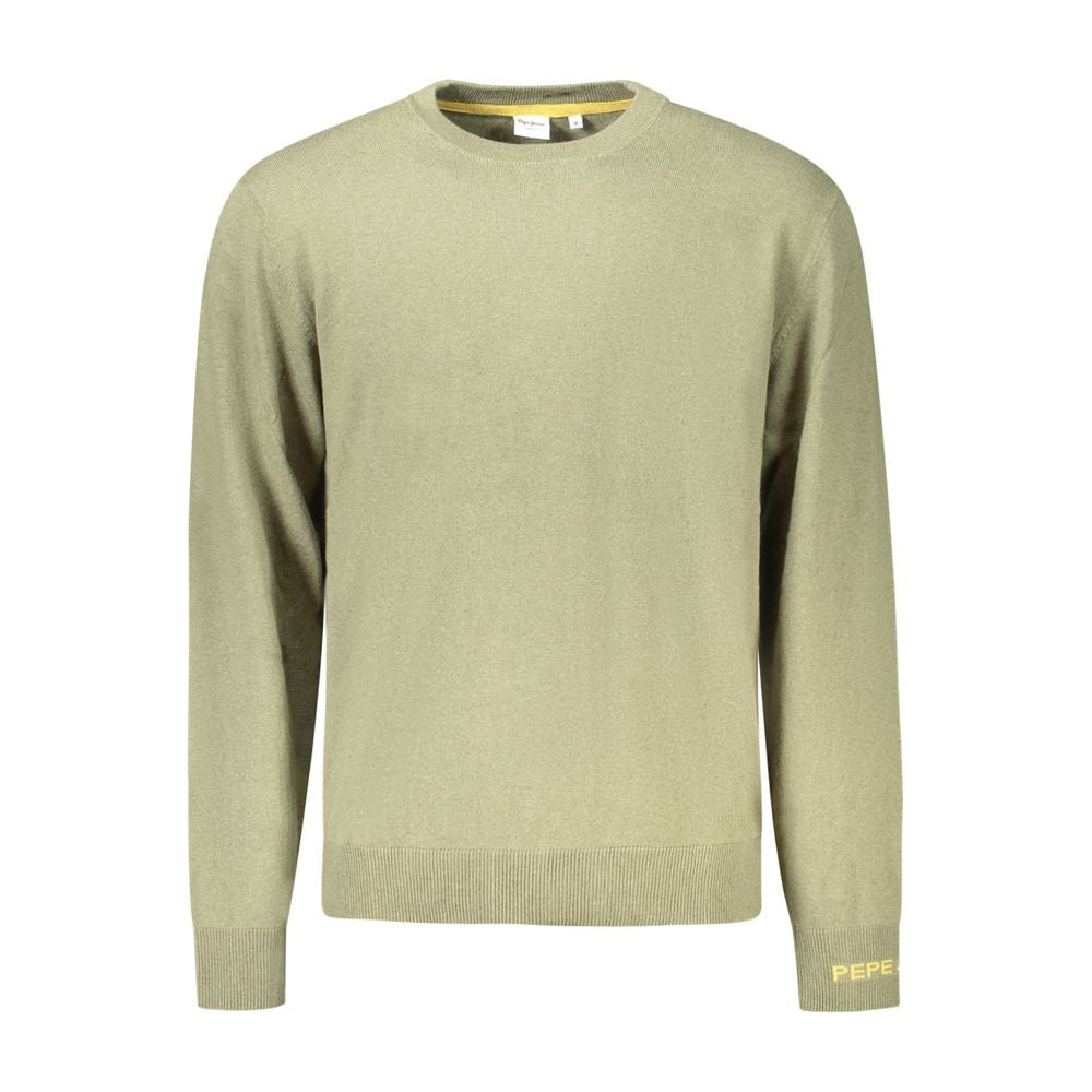 Pepe Jeans Green Cotton Sweater - Casual Style for Men
