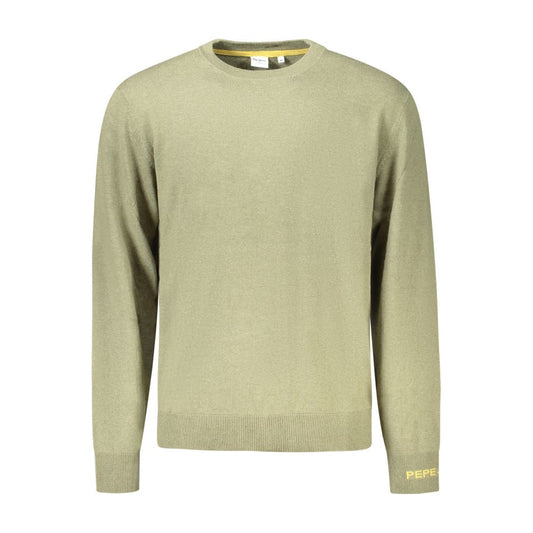 Pepe Jeans Green Cotton Sweater - Stylish and Comfortable