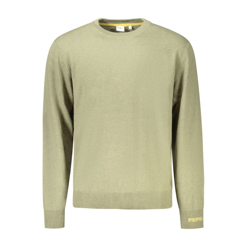 Pepe Jeans Green Cotton Sweater - Stylish and Comfortable
