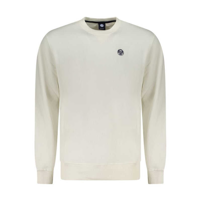 North Sails White Cotton Sweatshirt - Stylish Comfort