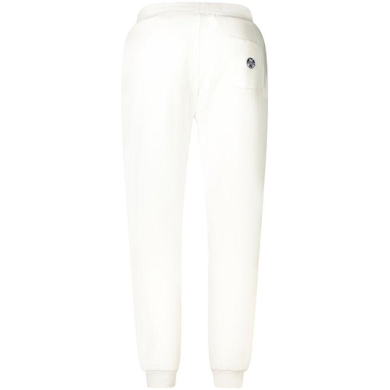 North Sails White Cotton Pant - Comfortable Sports Trousers