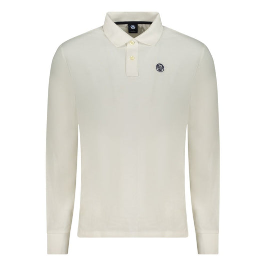 North Sails wit katoenen poloshirt