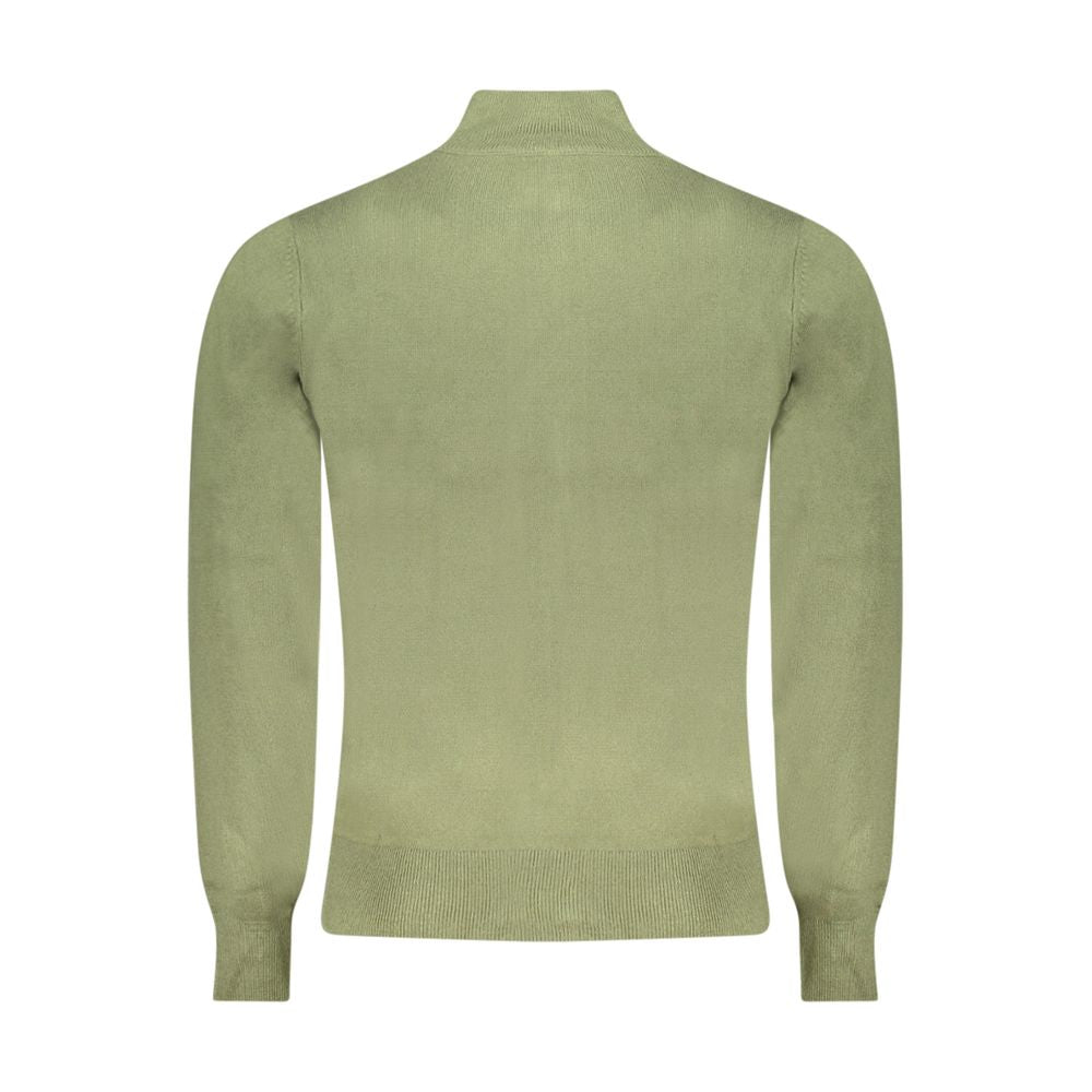 North Sails Green Nylon Sweater - Long-Sleeved Cardigan