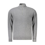 Pepe Jeans Pull en Coton Gris avec Demi-Zip
