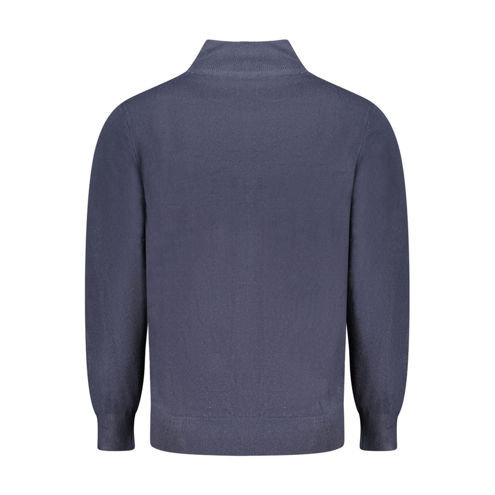 North Sails Blue Nylon Sweater - Long-Sleeved Cardigan