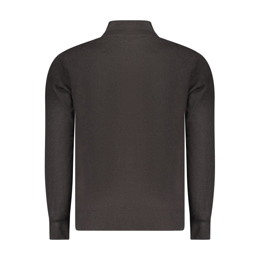 North Sails Black Nylon Sweater - Long-Sleeved Cardigan