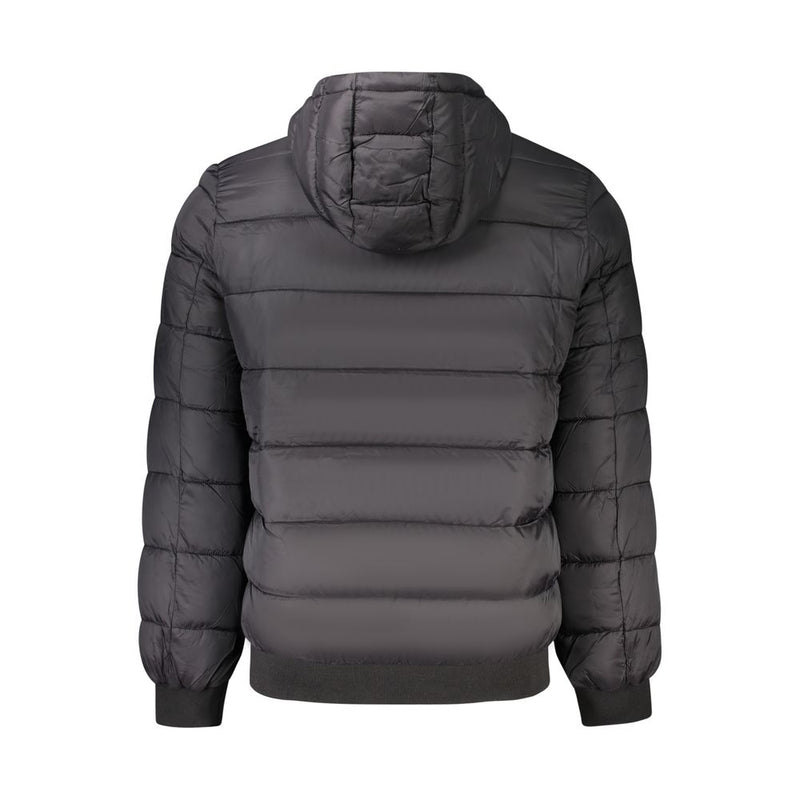 Pepe Jeans Black Polyamide Jacket with Hood