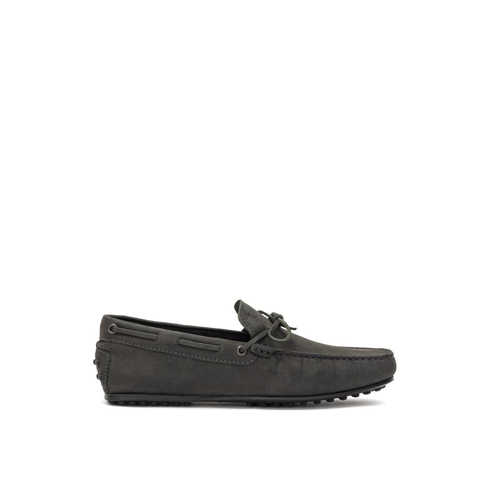 Tod's Gray Nubuck Leather Moccassin for Men
