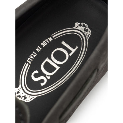 Tod's Grijze Nubuc Leren Mocassin