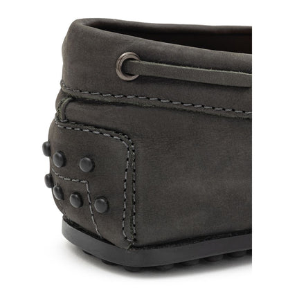 Tod's Grijze Nubuc Leren Mocassin