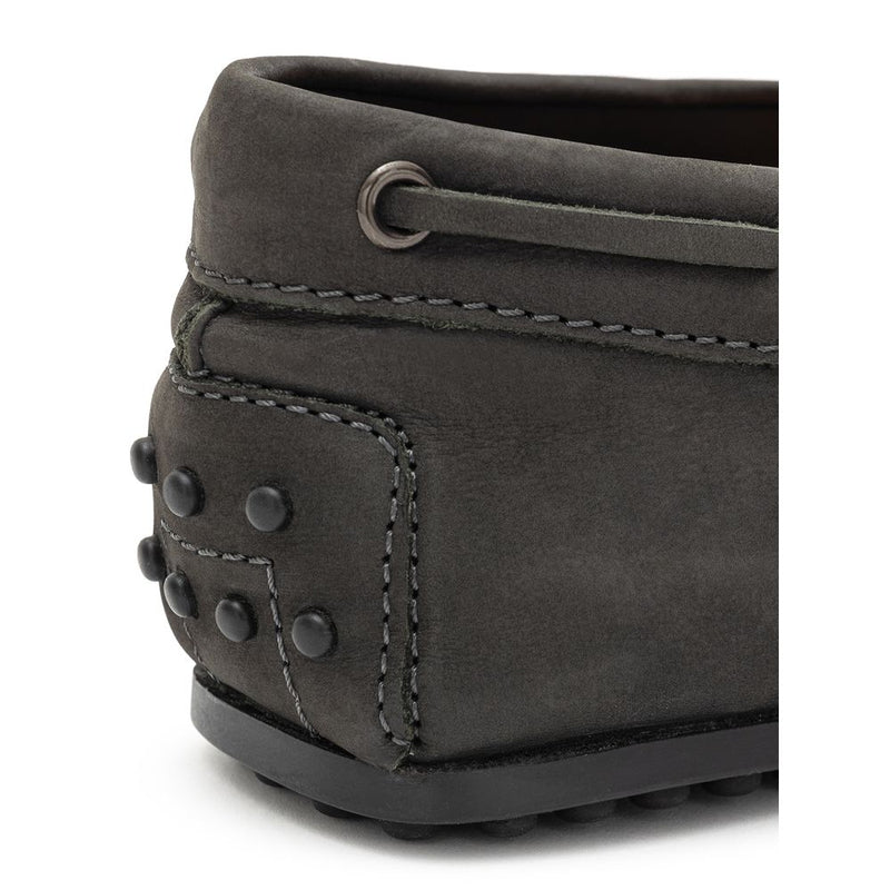 Tod's Gray Nubuck Leather Moccassin for Men
